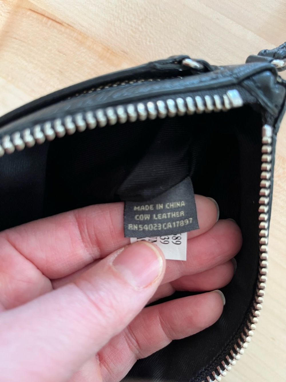 Banana Republic Black Perforated Leather Wristlet - Picture 9 of 10